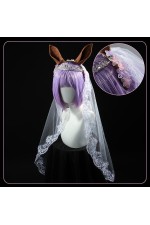 2XXT Cosplay Uma Musume Pretty Derby Daiwa Scarlet Bride Wedding Blue Formal Dress Cosplay Costume